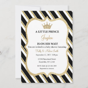 Invitation Un Petit Prince est en route Invitation, Bébé Garç