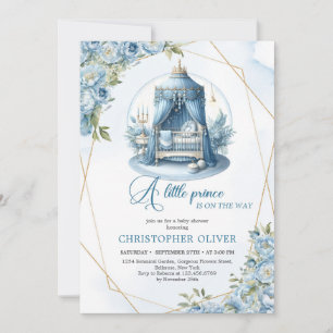 Invitation Un petit prince est sur le chemin du baby shower g