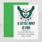 Invitation  Un petit qui est dû  (Devant / Derrière)