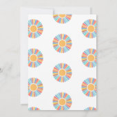 Invitation Un Petit Rayon De Baby shower Soleil (Dos)