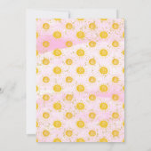 Invitation Un petit rayon de soleil Baby Girl Douche (Dos)