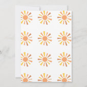 Invitation Un petit rayon de soleil Baby shower (Dos)