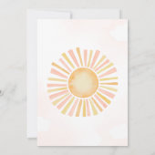 Invitation Un petit rayon de soleil Baby shower (Dos)