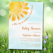 Invitation Un petit rayon de soleil Baby shower