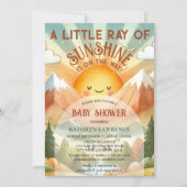 Invitation Un petit rayon de soleil Baby shower (Devant)