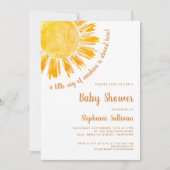 Invitation Un petit rayon de soleil Baby shower Boho (Devant)
