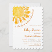 Invitation Un petit rayon de soleil Baby shower Boho (Devant)
