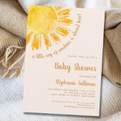 Invitation Un petit rayon de soleil Baby shower Boho