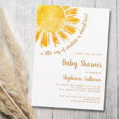 Invitation Un petit rayon de soleil Baby shower Boho