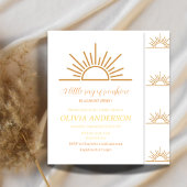 Invitation Un petit rayon de soleil Baby shower Boho