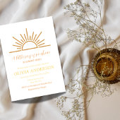 Invitation Un petit rayon de soleil Baby shower Boho