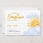 Invitation Un petit rayon de soleil Baby shower du garçon (Devant)