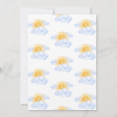 Invitation Un petit rayon de soleil Baby shower du garçon (Dos)