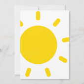 Invitation Un petit rayon de soleil est sur le chemin Invitat (Dos)