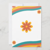 Invitation Un petit rayon de Sunshine Boho Baby shower rétro (Dos)