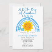 Invitation Un petit rayon de Sunshine Boy Baby shower (Devant)