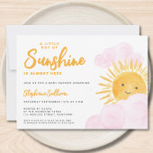 Invitation Un petit rayon du Baby shower de la fille Sunshine