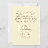 Invitation Un petit régal de notre cuisine (Dos)