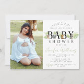 Invitation Un petit sauvage Safari photo baby shower (Devant)