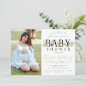 Invitation Un petit sauvage Safari photo baby shower (Debout devant)