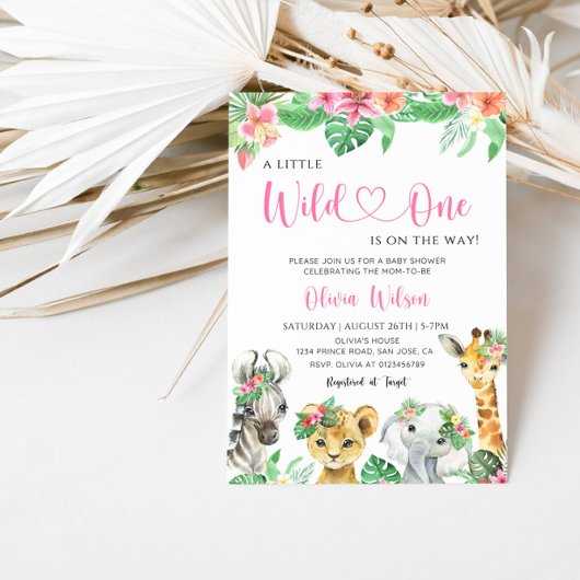 Invitation Un petit sauvageon est en route – Safari dans la j