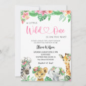 Invitation Un petit sauvageon est en route – Safari dans la j (Devant)