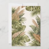 Invitation Un petit sauvageon Safari Bébés Animaux Fête préna (Dos)