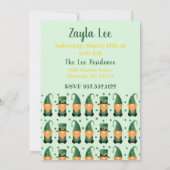 Invitation Un Petit Shamrock Tourne Un Gnomes (Dos)