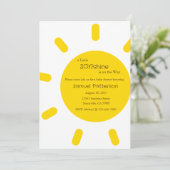 Invitation Un petit sonshine est sur le chemin Invitation, bé (Debout devant)