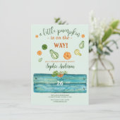 Invitation Un Petit Spectacle Citrouille De Verdure Automne B (Debout devant)