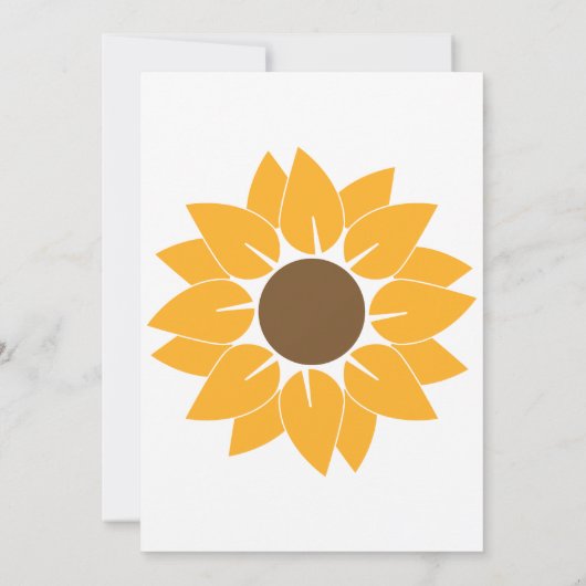 Invitation Un Petit Tournesol Est En Route (Dos)