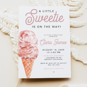 Invitation Un Petit Trésor Est En Route Baby Shower Rétro