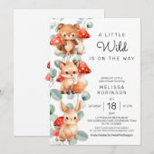 Invitation Un petit Wild est en route (Devant / Derrière)