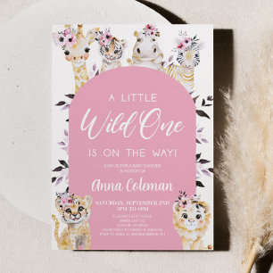 Invitation Un petit zoo sauvage Safari Baby shower animal