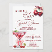 Invitation Un peu amoureux Code QR Martini Enterrement de vie (Devant)