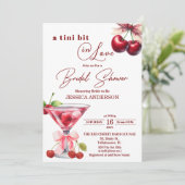 Invitation Un peu amoureux Code QR Martini Enterrement de vie (Debout devant)