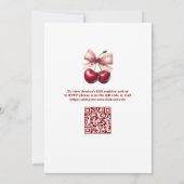 Invitation Un peu amoureux Code QR Martini Enterrement de vie (Dos)