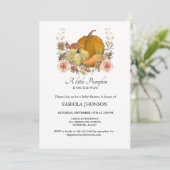 Invitation Un peu citrouille est la façon dont le baby shower (Debout devant)