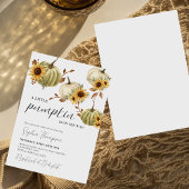 Invitation Un peu citrouille | Tournesol | Baby shower d'auto