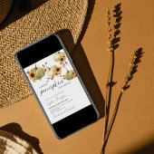 Invitation Un peu citrouille | Tournesol | Baby shower d'auto