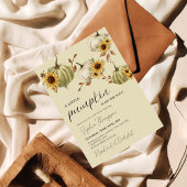 Invitation Un peu citrouille | Tournesol | Baby shower d'auto