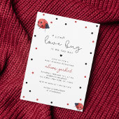 Invitation Un peu d'amour Bug mignon Baby shower neutre genre