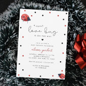 Invitation Un peu d'amour Bug mignon Baby shower neutre genre