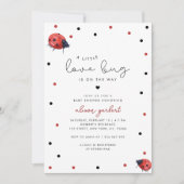 Invitation Un peu d'amour Bug mignon Baby shower neutre genre (Devant)
