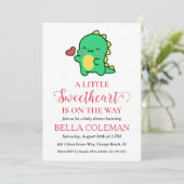 Invitation un peu d'amour est en chemin baby shower (Debout devant)