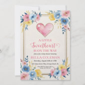 Invitation un peu d'amour est en chemin baby shower (Devant)
