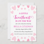 Invitation un peu d'amour est en chemin baby shower (Devant)