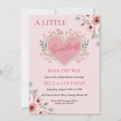 Invitation un peu d'amour est en chemin baby shower (Devant)