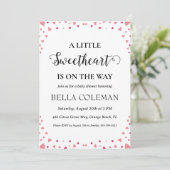 Invitation un peu d'amour est en chemin baby shower (Debout devant)
