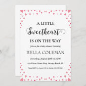 Invitation un peu d'amour est en chemin baby shower (Devant / Derrière)